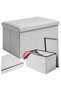 Foldable Ottoman with Storage Space
