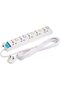 GLAZE Electric Universal Extension Cord 5 Socket 3 Meter Power Strip