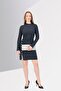 Women Ribbed Bodycon Dress, Grey Heather - 4