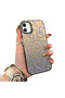 iPhone 12 Mini Compatible Heart Patterned Silicone Edge Hard Back Anti-Fall Phone Case - 3
