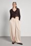 Women's Stone Satin Shalwar Pantalon 31013