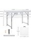 Lakhow Folding Table 4 Foot Heavy Duty Plastic Utility Table - 3