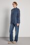 Relax Fit Cape Detailed Premium Navy Blue Women's Shirt 31017 - 4