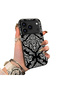For iPhone 18 Pro Max Compatible Silicone Edge Hard Back Case Vintage Patterned Lover Couple Phone Case