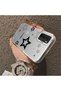 Oppo A54 4g Compatible Silicone Edge Hard Back Anti-Fall Phone Case Stars Patterned - 3