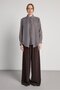 Relax Fit Cape Detailed Premium Gray Women's Shirt 31017 - 4