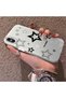 iPhone XS Max Compatible Silicone Edge Hard Back Anti-Fall Phone Case Stars Patterned - 2