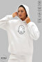 Unisex Hoodie Long Sleeve Libra Libra Printed Hooded Brushed Inside Oversized 100% Cotton Combed Cotton Sweatshirt - 2