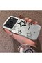 iPhone 17 Pro Compatible Silicone Edge Hard Back Anti-Fall Phone Case Stars Patterned - 2