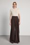 Women's Brown High Waist Pleated Detailed O Oversized Trousers 31029