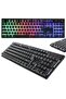 Gaming keyboard with LED lighting
