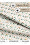 100% Cotton Ranforce Fabric 100X240 cm 120 G/M² Digital Printing Premium Patchwork and Sewing - 3