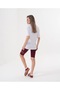 Women's Printed Oversized Crew Neck T-Shirt - T-Shirt Leggings Set - 4