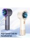 T-13 Portable Handheld Fan with Digital LED Display - Compact Rechargeable Cooling Fan - 2