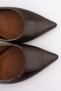 Women's Brown Heeled Shoes Pointed Toe Slingback Stylish Daily Evening Dress New Season Model - 7