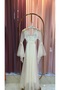 Special Design Tull, 2-Piece Long Dressing Gown with Lace Diamond Details - 3