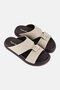 Men Slip On Arabic Sandals, Dark Khaki - 2