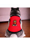 Red Garf Dog Tshirt Dog Clothing (100% Cotton Combed Cotton) Small and Large Breeds