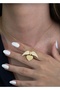 Winged Heart Zircon Stone Gold Necklace – Adjustable and Sparkling Design Lrn045 - 2