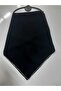 Luxury Stone-Embellished Square Black Scarf 105X105 - 8