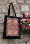 Mineşarpe Ethnic Copper Kilim Rug Pattern Printed 190 Grams Raw Cloth Bag (35*40 cm) - 2