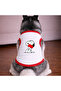 White Heart Dog Tshirt Dog Outfit (100% Cotton Combed Cotton) Small and Large Breeds