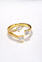 Drop and Marquise Cut Zircon Stone Gold Ring – Adjustable and Sparkling Design Lrn047
