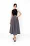 Women's Double Fabric Skirt with Folded Detail - 4
