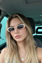 Tomley Es Tramsparant Blue Degrade Women's Sunglasses