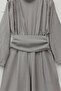 High Collar Pleated Detailed Pocketed Belted Strawberry Jumpsuit - Earthy - 5
