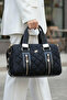 Women's Quilted Pattern Cylinder Model Long Crossbody Hand & Shoulder Bag (31x22 CM) - 3