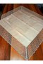 Living Room Set Tablecloth Table Runner Set, 5 Pieces Cappuccino Color - 3