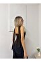 Women's adjustable back blouse - brown - 4