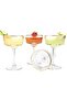 Vintage Coupe Glasses Set of 6 (1.7oz/50ml) Mini Champagne Cocktail Wine & Ice Cream Stem Glassware
