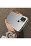 Samsung Galaxy A21S Compatible Hard Acrylic Back Silicone Edge Lens Protection Case - 4