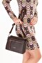 Women's Double Compartment Handbag and Shoulder Bag Ald.80729 Brown - 3