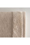Leyna Hand and Face Towel Men's 100% Organic Cotton Embroidered Beige 50X90 cm - 4
