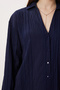 Oversized Embroidered D Woven Shirt Ldz0062 Dark Blue - 5