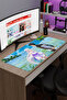 لوحة ماوس الألعاب المطاطية المخيطة من Re Zero مانع للانزلاق V3 - 90x40 XXL Gaming Mouse Pad - 3