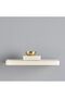 Wall Shelf, Floating Rectangular, 40cm (WHITE) - 4