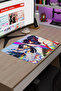 لوحة ماوس مطاطية مخيطة من Kill la Kill مانع للانزلاق V2 - 48X40 XL لوحة ماوس للألعاب - 3