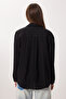 Oversized Embroidered D Woven Shirt Ldz0062 Black - 6