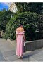 Madonna Collar Buckle Detailed Midi Dress - 3