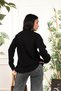 Crew Neck Stripe Detail Casual Women's Knitwear Sweater - 2