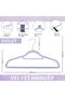 Velvet Hanger (PURPLE, Pack Of 24) - 2
