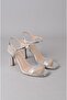 Seç y250 single strap heeled shoes with stone detail (heel: 10 cm) - silver - 3