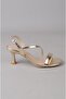 Seç y200 strappy heel shoe (heel: 7.5cm) gold - 8