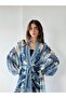 Design Palmera Wrap Kimono Women's Blue - 3