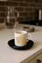 Specially Designed Black Base Turkish Coffee Cup for Ramadan Feast