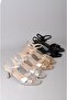 Seç y213 heelled women's evening shoes (heel: 7.5cm) black - 8